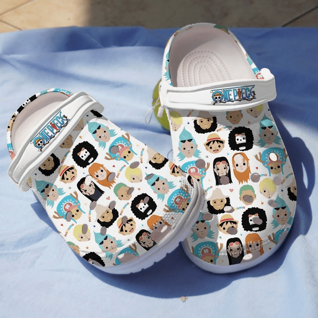 Footwearmerch One Piece Anime Crocs Shoes Crocband Comfortable Clogs For Men Women