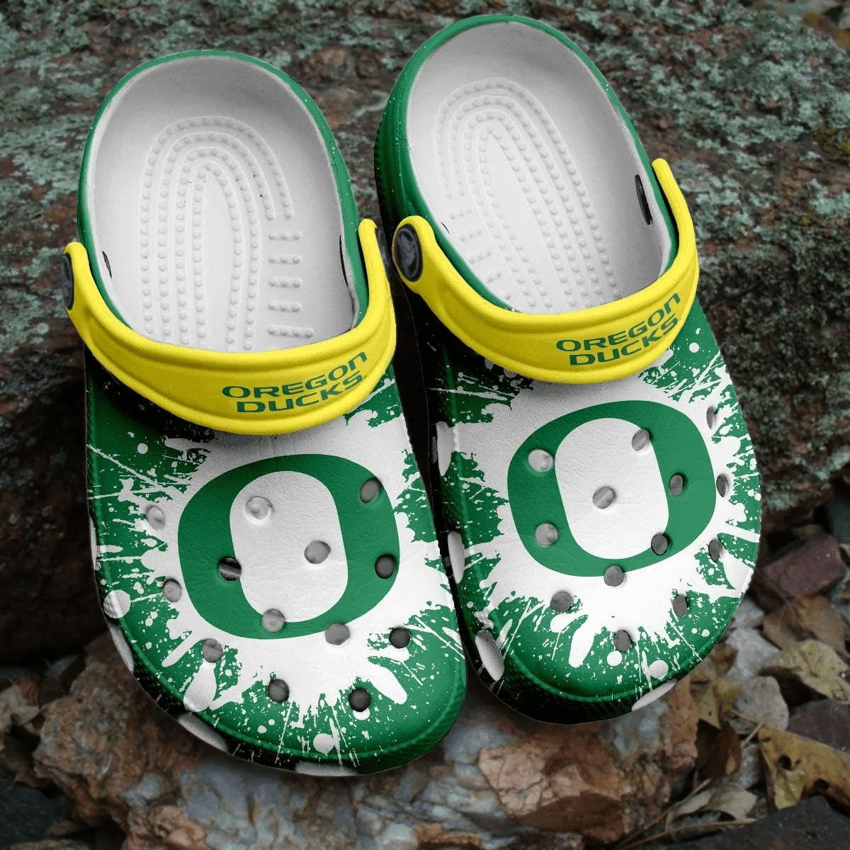 Footwearmerch Oregon Ducks NCAA Crocs Clogs Comfortable Shoes Crocband For Men Women