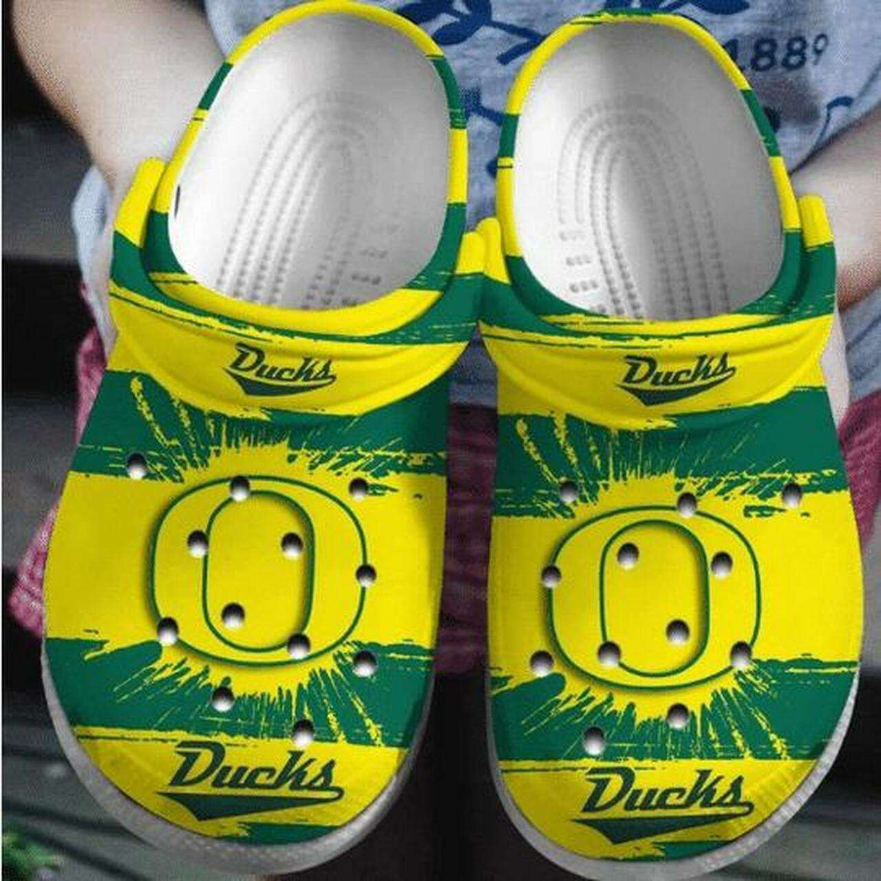 Footwearmerch Oregon Ducks Ncaa Football Crocband Clogs