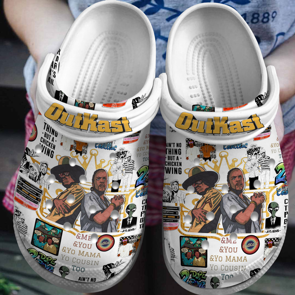 Footwearmerch OutKast Music Crocs Crocband Clogs Shoes Comfortable For Men Women and Kids
