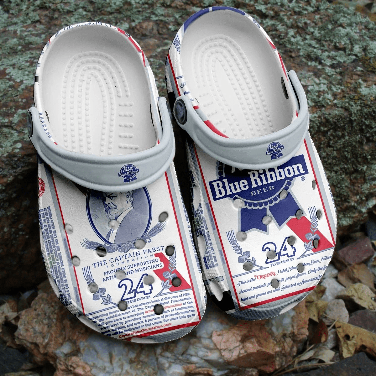 Footwearmerch Pabst Blue Ribbon Beer Crocband Crocs Comfortable Shoes Clogs For Men Women