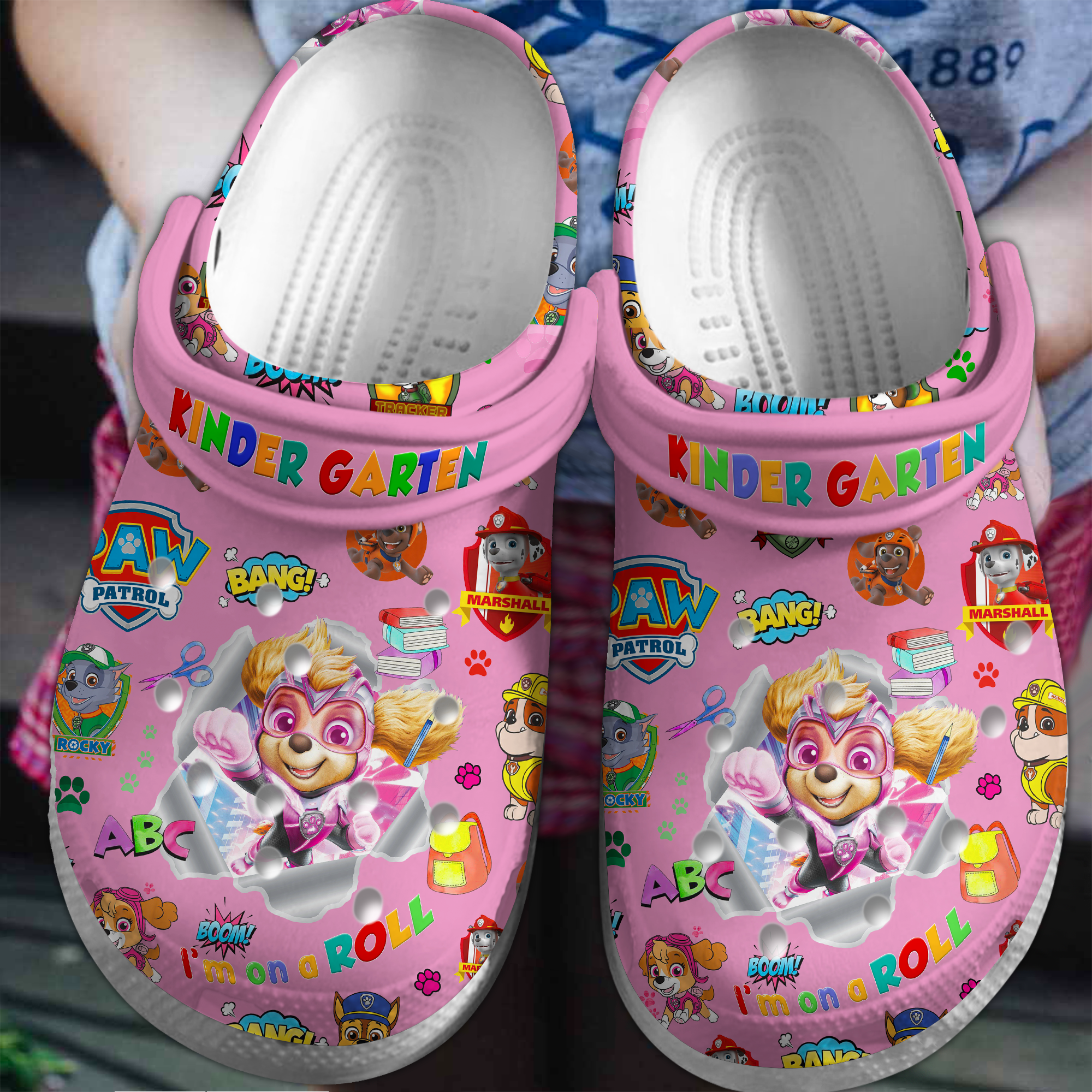 Footwearmerch PAW Patrol Cartoon Crocs Crocband Clogs Shoes Comfortable For Men Women and Kids