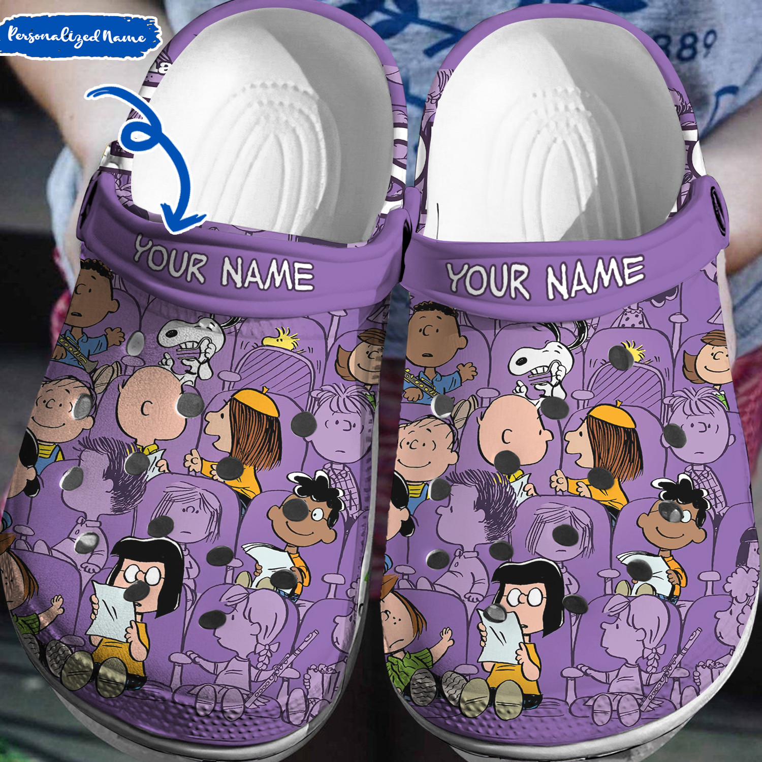 Footwearmerch Peanuts Snoopy Crocs 3D Clog Shoes