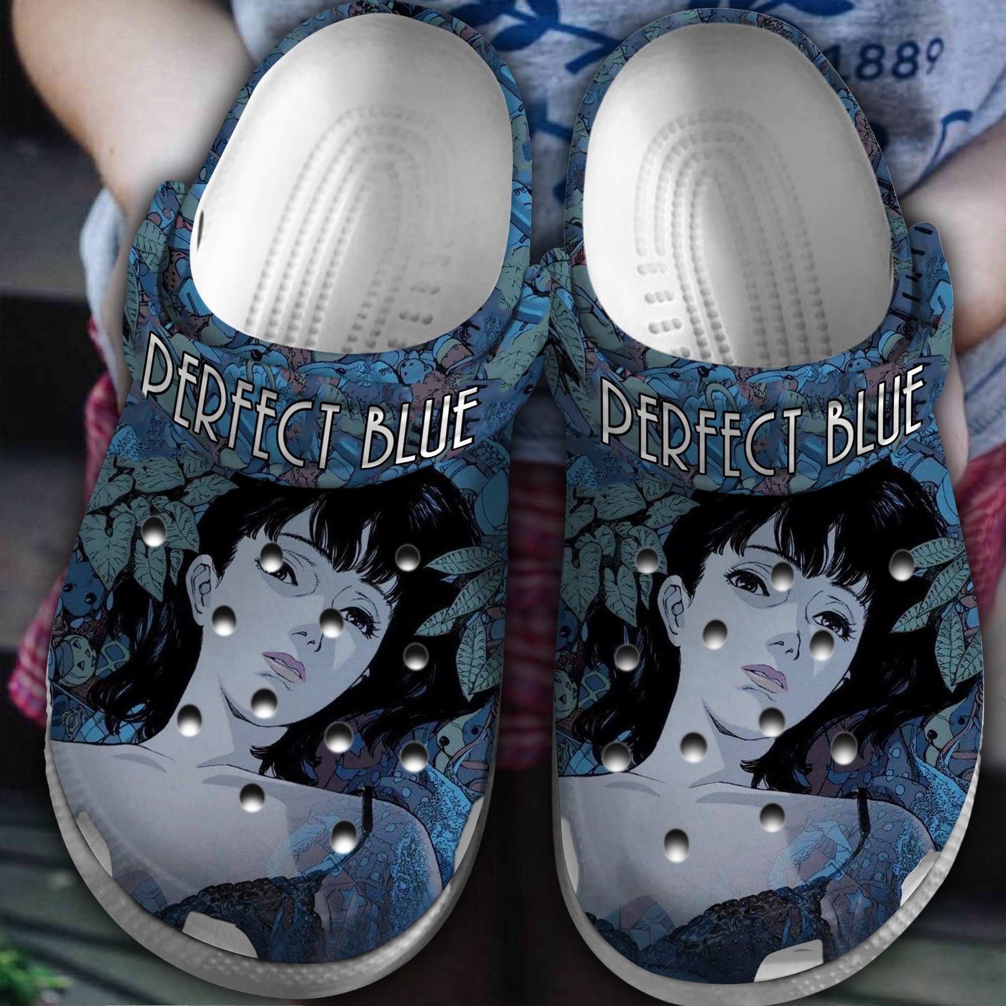 Footwearmerch Perfect Blue Anime Cartoon Crocs Crocband Clogs Shoes Comfortable For Men Women and Kids