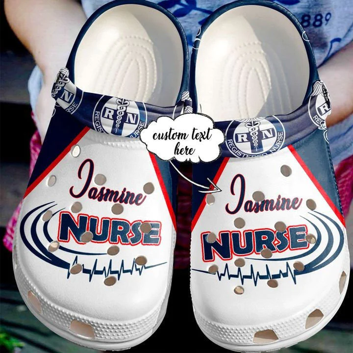 Footwearmerch Personalised - Nurse Heart Love Doctor Clog Shoes ND089 Crocs Crocband Clogs Shoes For Men Women