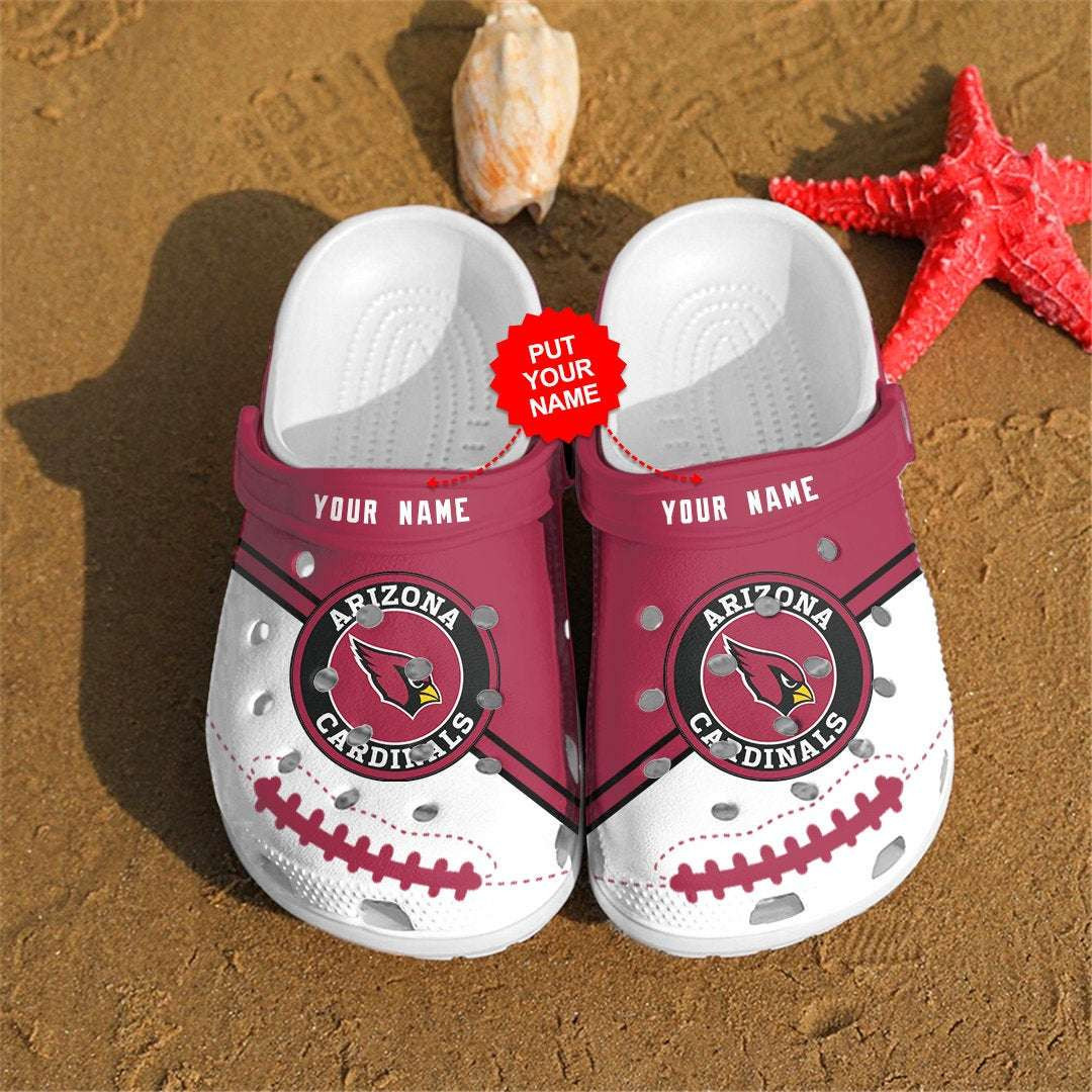 Footwearmerch Personalized Arizona Cardinals Nfl Fans Crocband Clogs