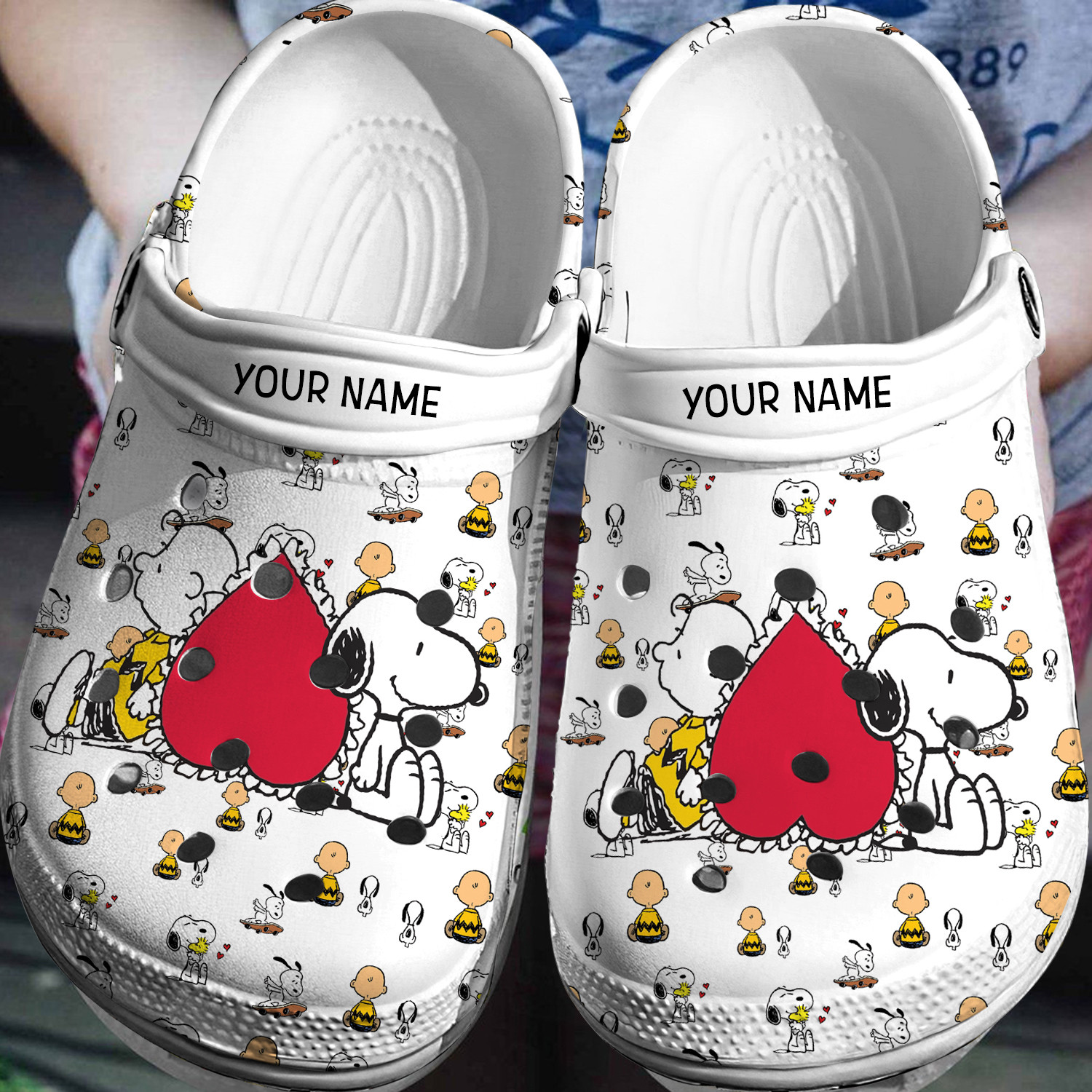 Footwearmerch Personalized Charlie Snoopy Crocs 3D Clog Shoes