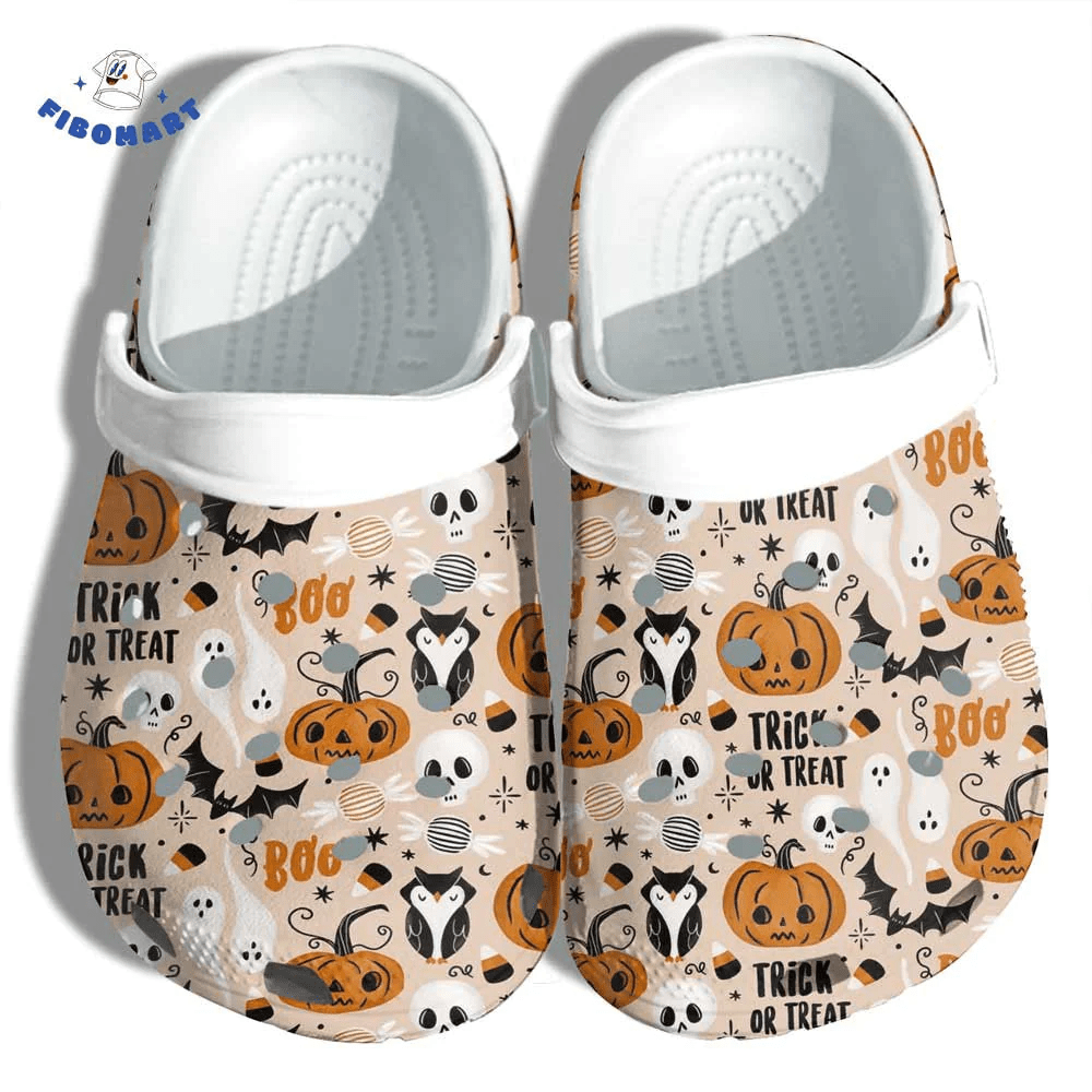 Footwearmerch Personalized Halloween Classic Shoes HLWD34 Crocs Crocband Clogs Shoes For Men Women