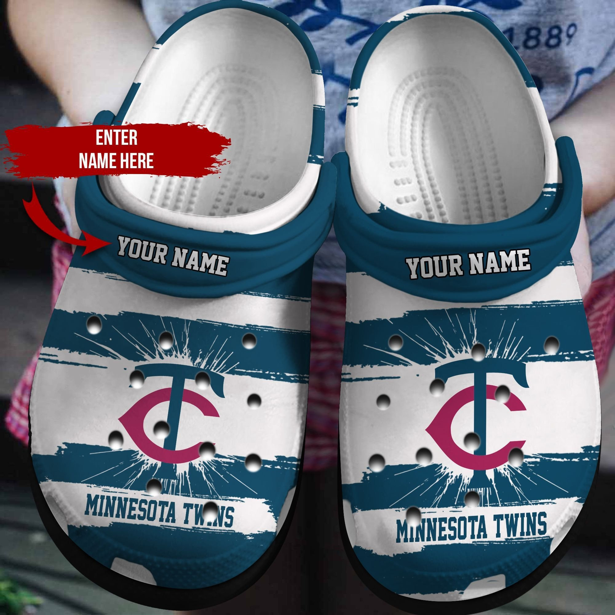 Footwearmerch Personalized Minnesota Twins Crocbland Clog