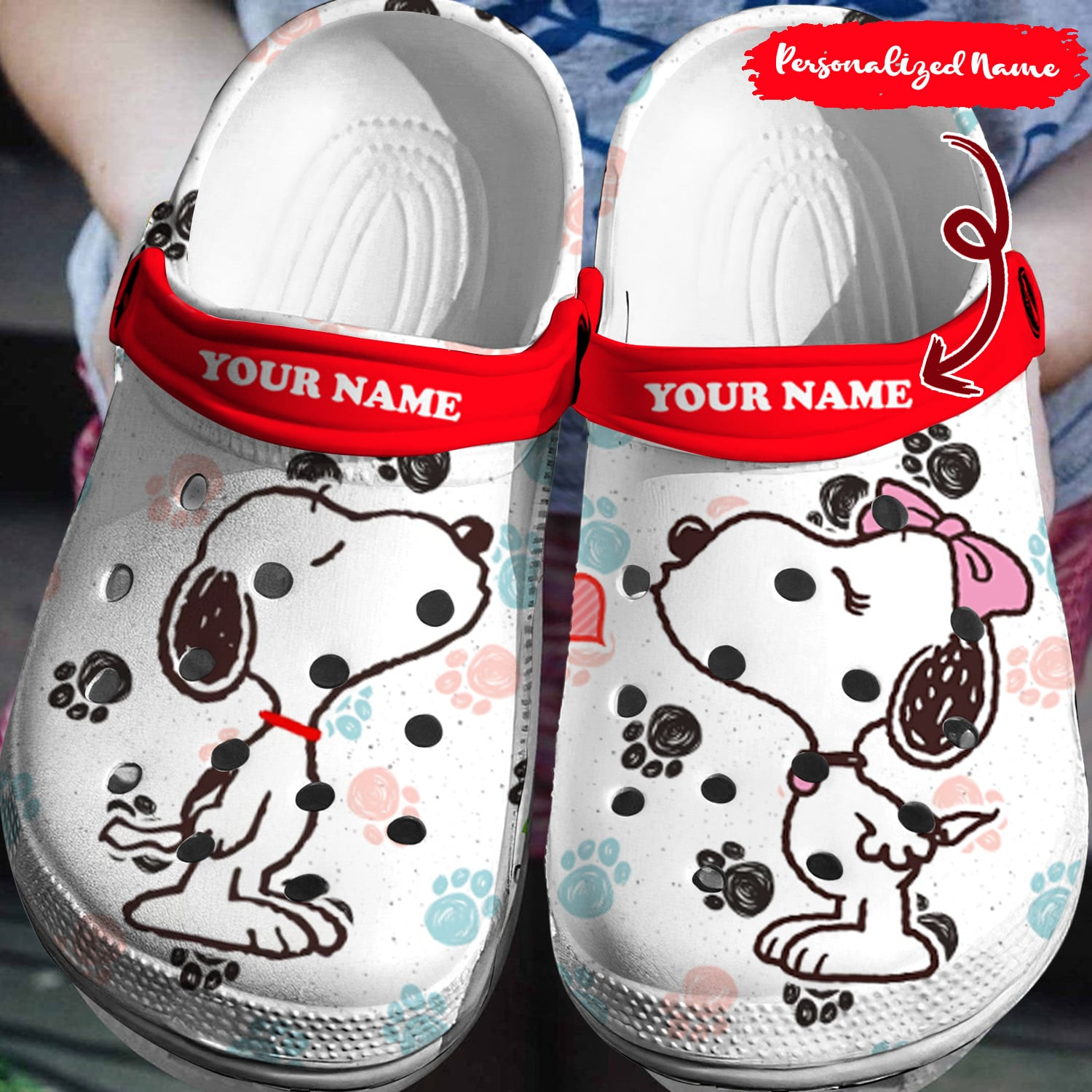 Footwearmerch Personalized Snoopy Crocs 3D Clog Shoes