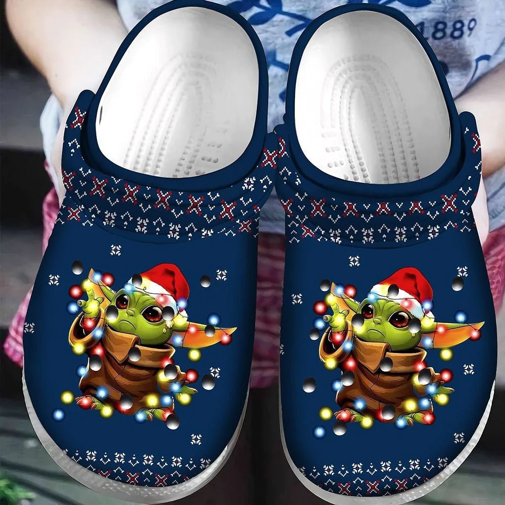 Footwearmerch Personalized Star Wars Baby Yoda Crocs Crocband Comfortable Shoes Clogs For Men Women