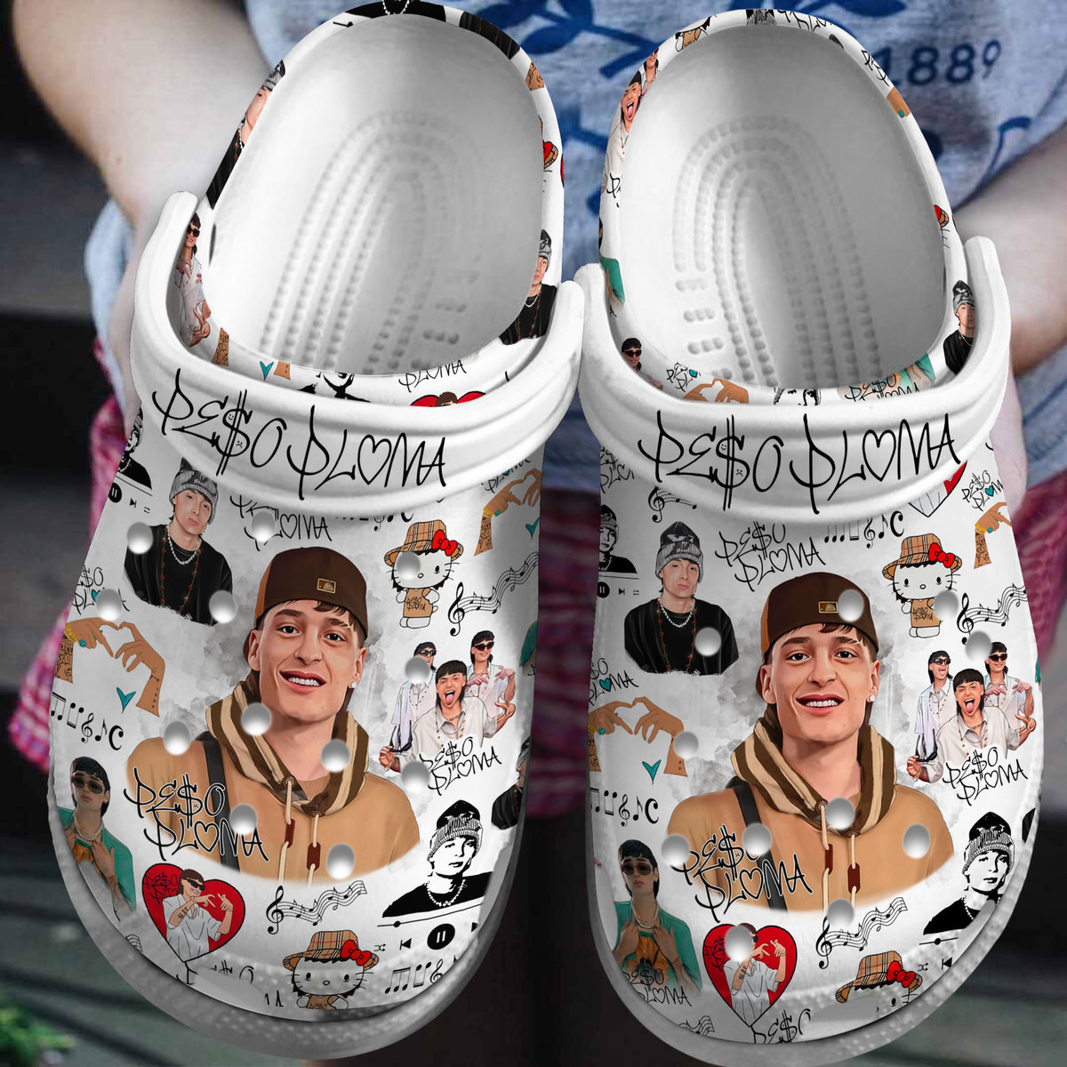 Footwearmerch Peso Pluma Music Crocs Crocband Clogs Shoes Comfortable For Men Women and Kids