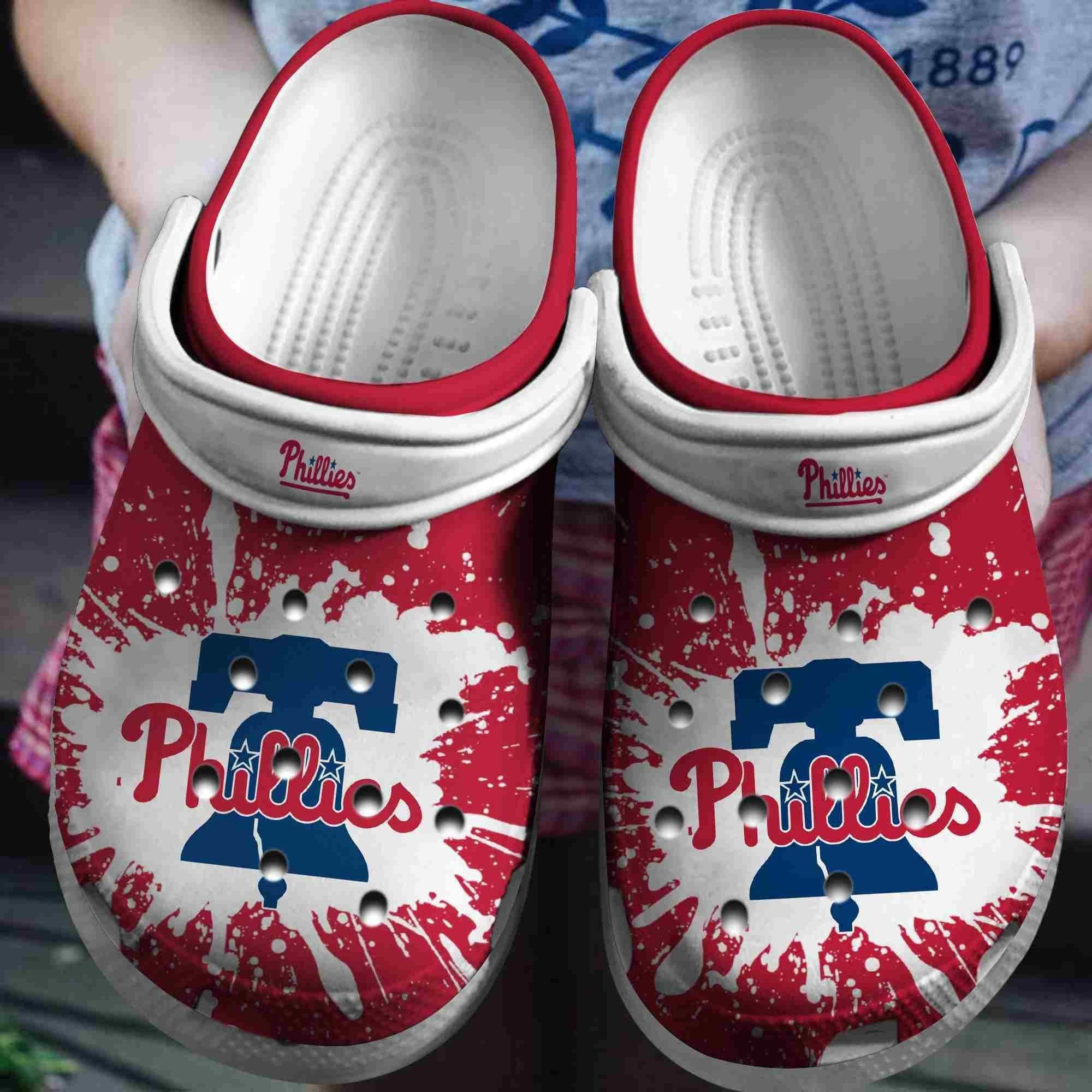 Footwearmerch Phillies Crocs Clogs Comfortable Shoes Crocband For Men Women