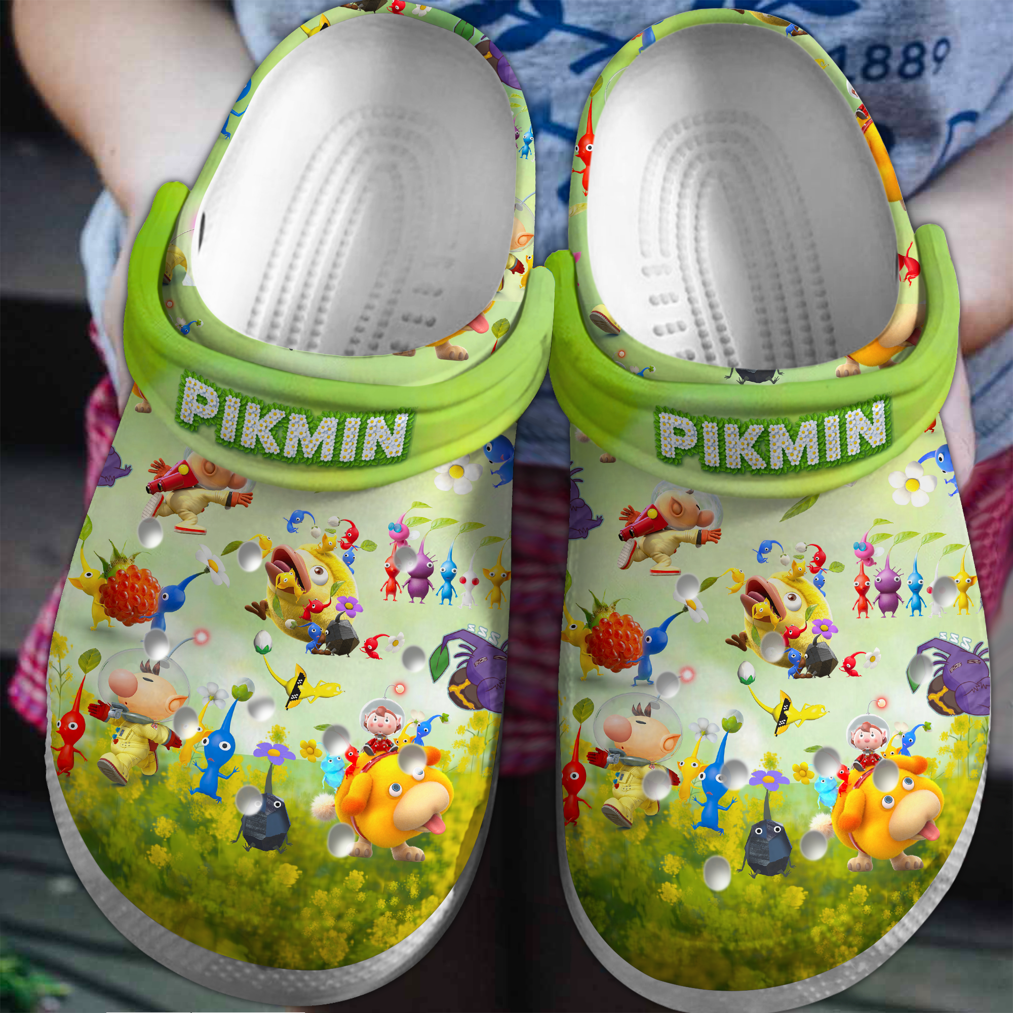 Footwearmerch Pikmin Game Crocs Crocband Clogs Shoes Comfortable For Men Women and Kids