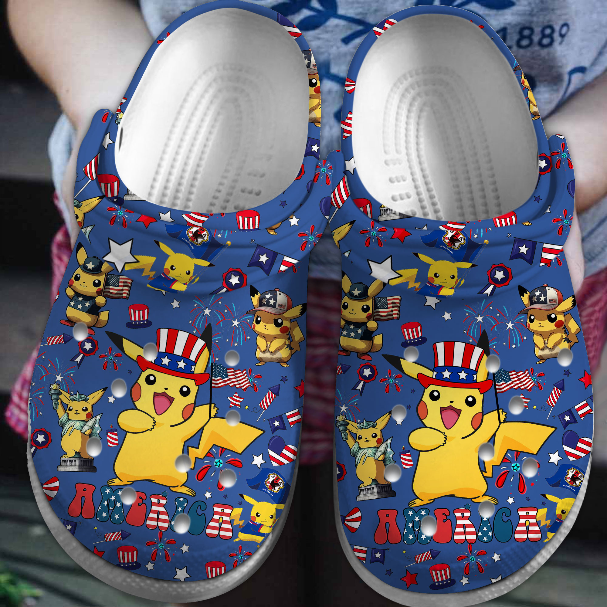 Footwearmerch Pokemon Cartoon Crocs Crocband Clogs Shoes Comfortable For Men Women and Kids