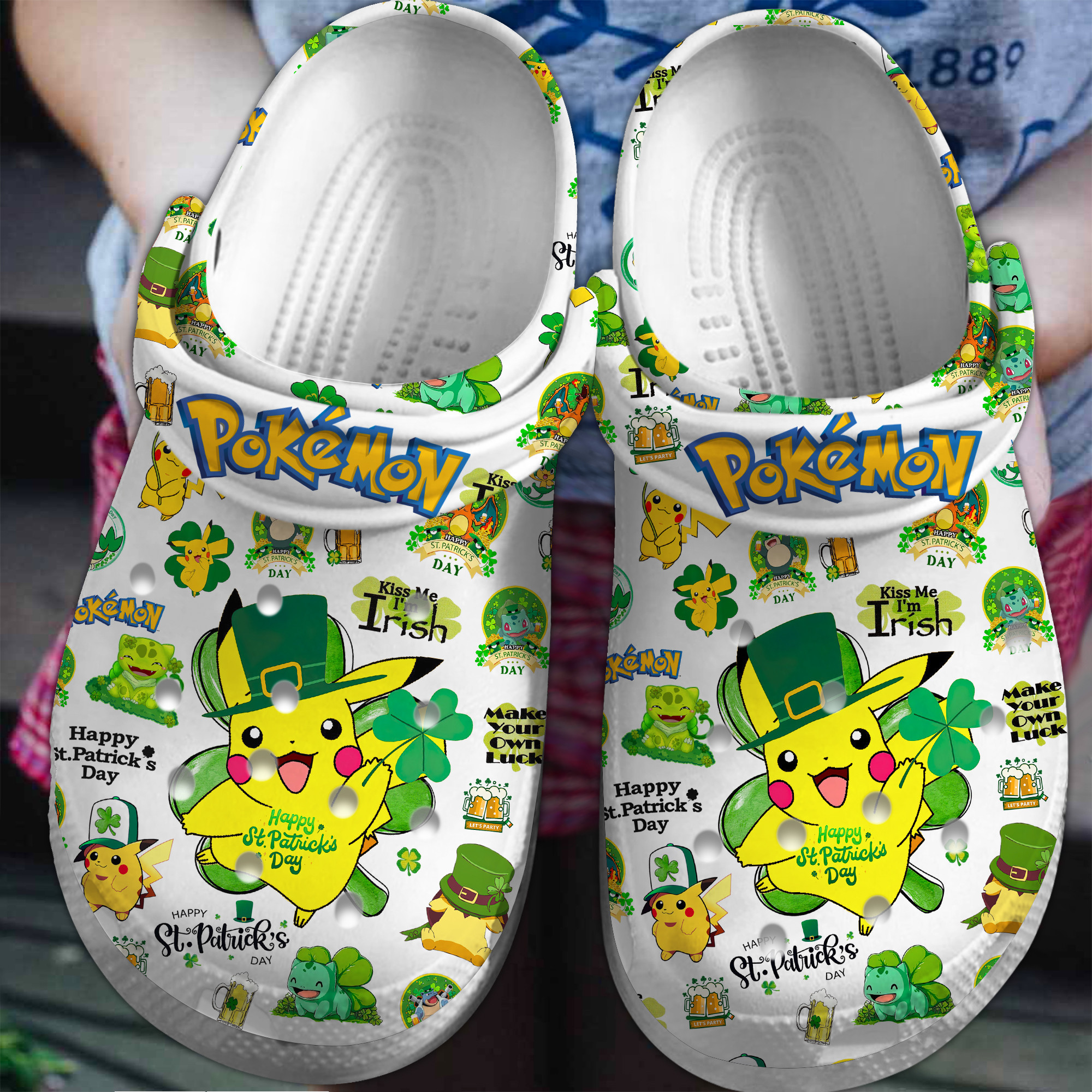 Footwearmerch Pokemon Cartoon Crocs Crocband Clogs Shoes Comfortable For Men Women and Kids