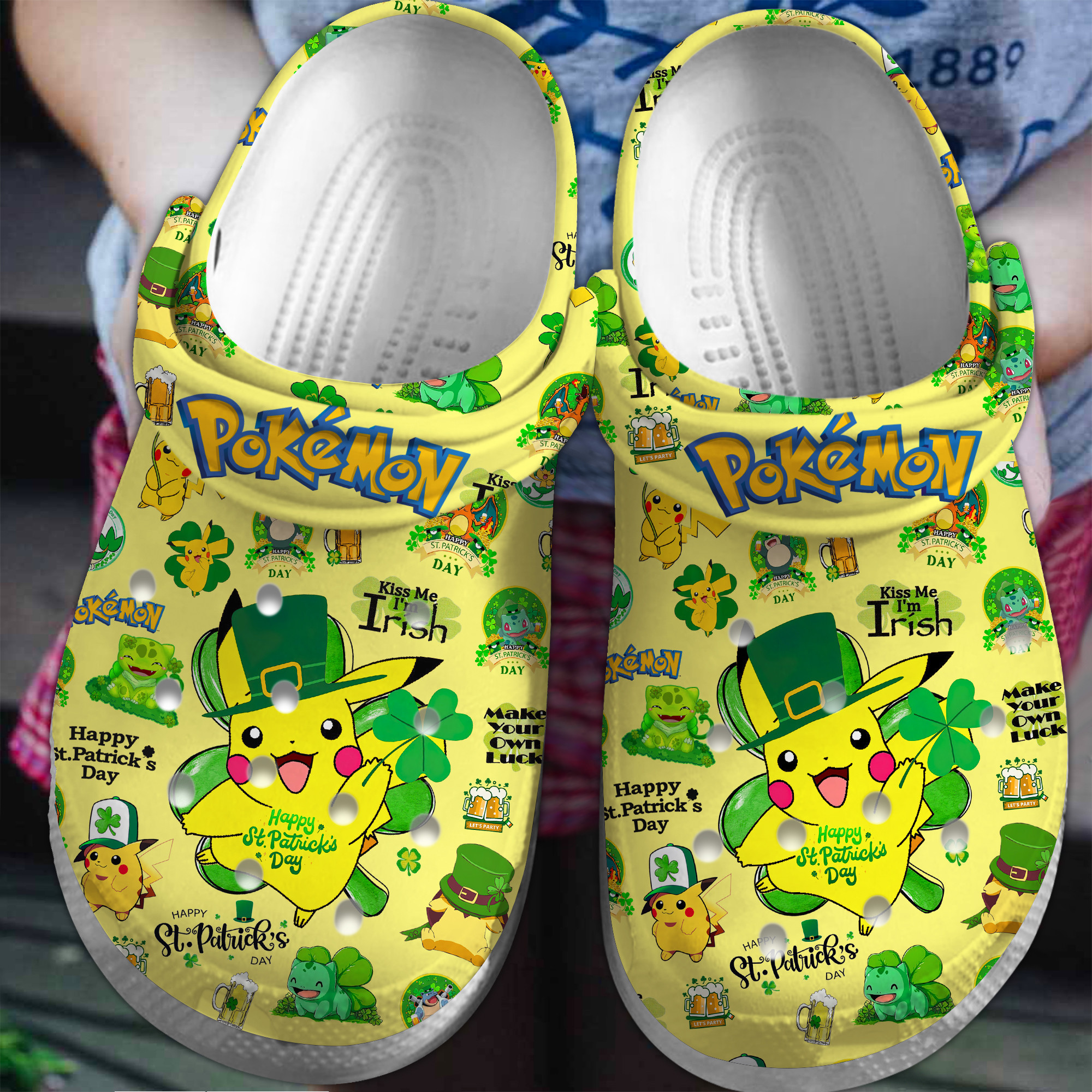 Footwearmerch Pokemon Cartoon Crocs Crocband Clogs Shoes Comfortable For Men Women and Kids