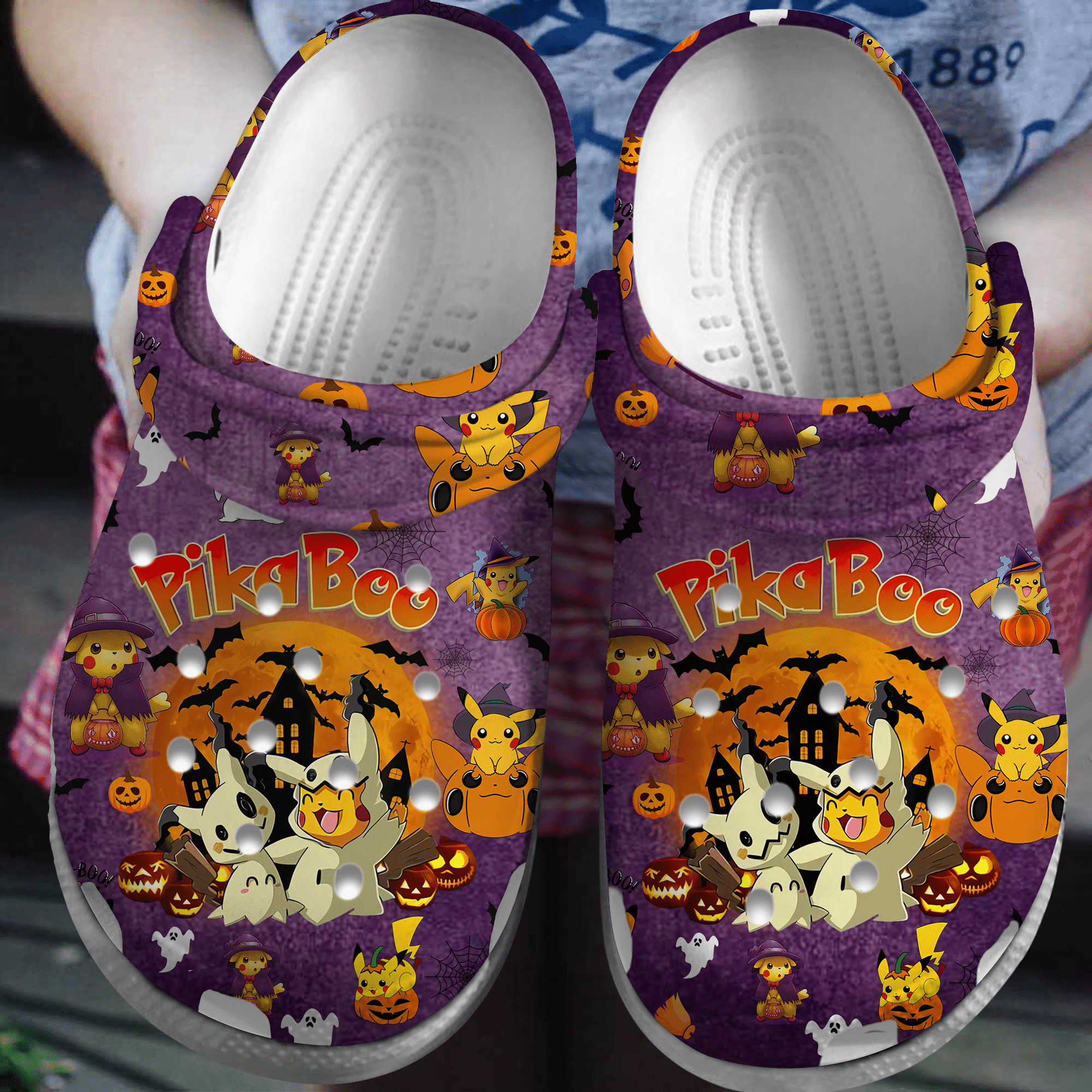 Footwearmerch Pokemon Cartoon Crocs Crocband Clogs Shoes Comfortable For Men Women and Kids