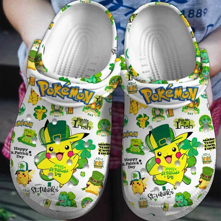 Footwearmerch Pokémon Unisex Clogs Comfortable Crocband Shoes For Men Women