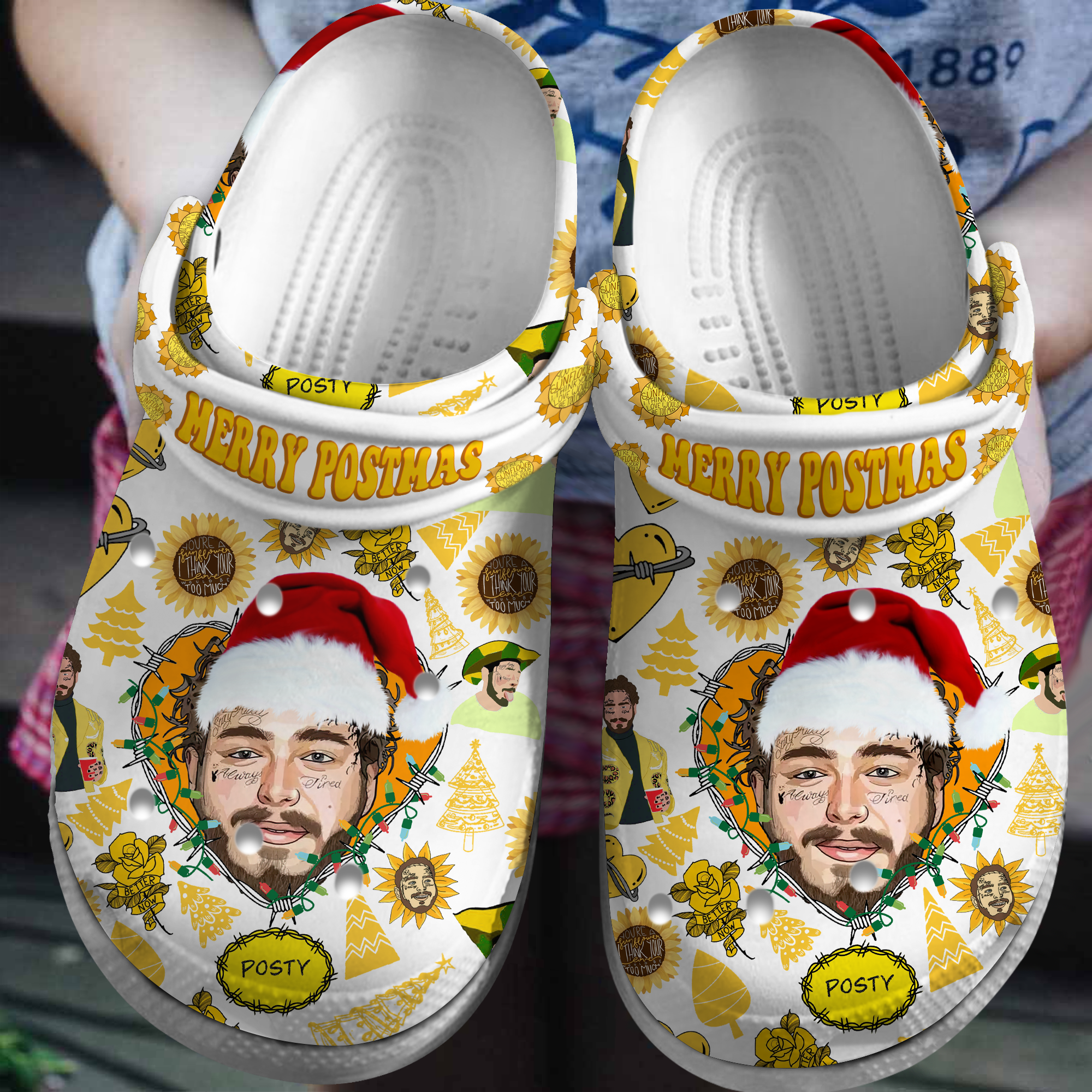Footwearmerch Post Malone Music Crocs Crocband Clogs Shoes Comfortable For Men Women and Kids