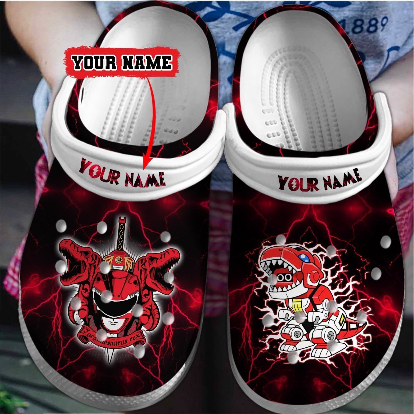 Footwearmerch Power Rangers Movie Crocs Crocband Clogs Shoes Comfortable For Men Women and Kids