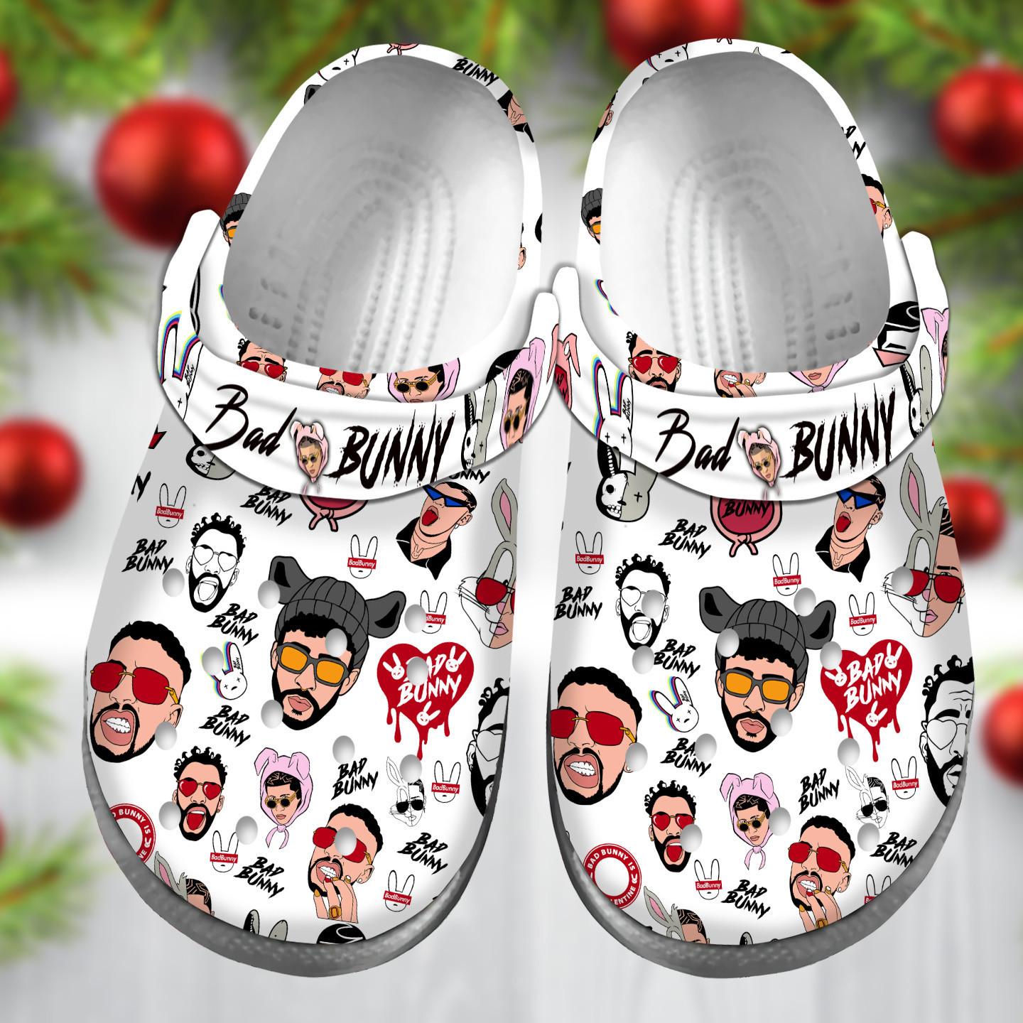 Footwearmerch Premium Bad Bunny Music Crocs Crocband Clogs Shoes For Men Women and Kids