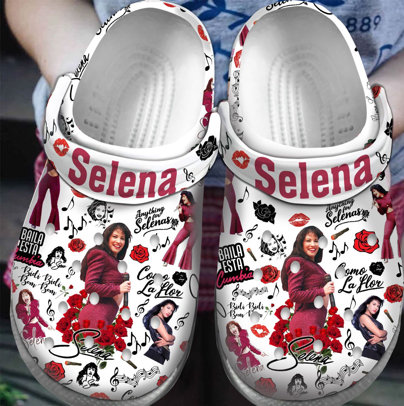 Footwearmerch Premium Baila Esta Cumbia Music Crocs Crocband Clogs Shoes For Men Women and Kids