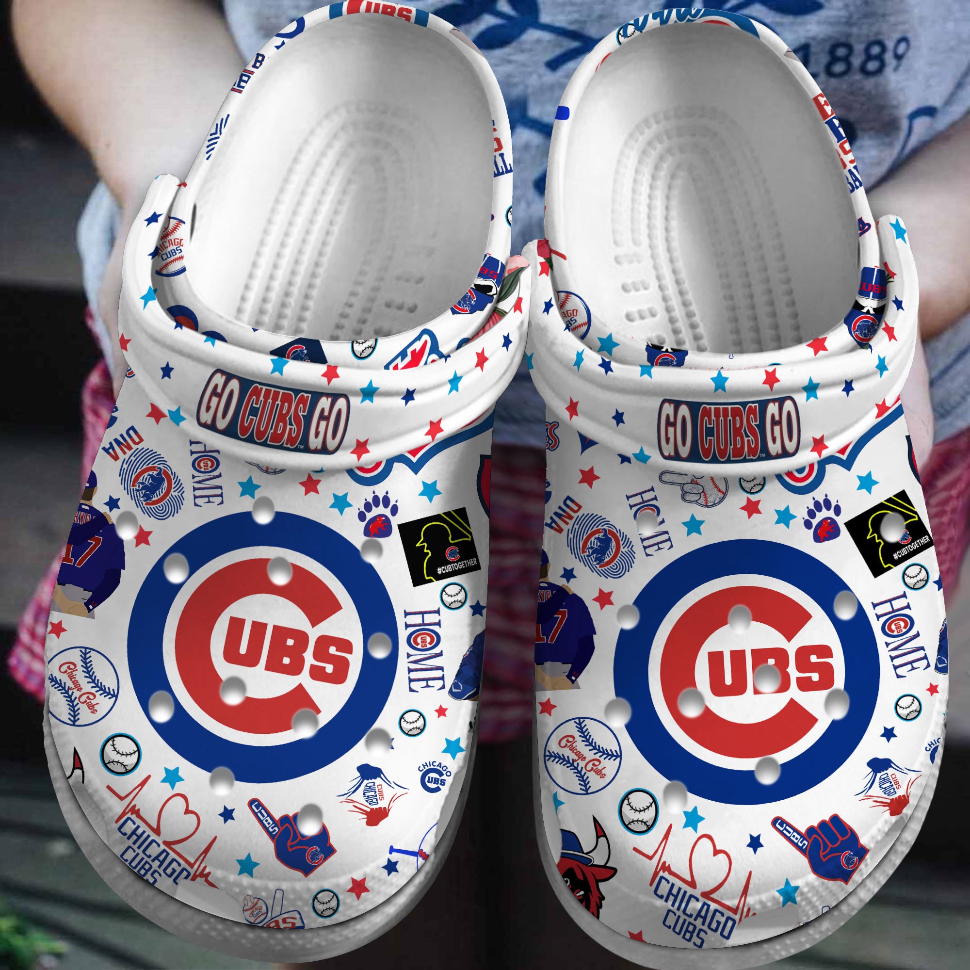 Footwearmerch Premium Chicago Cubs MLB Sport Crocs Crocband Clogs Shoes For Men Women and Kids