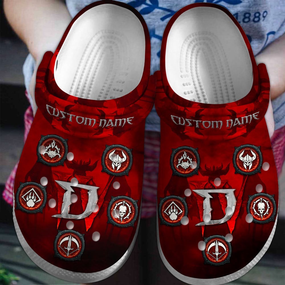 Footwearmerch Diablo Game Crocs Crocband Clogs Shoes Comfortable For Men Women and Kids