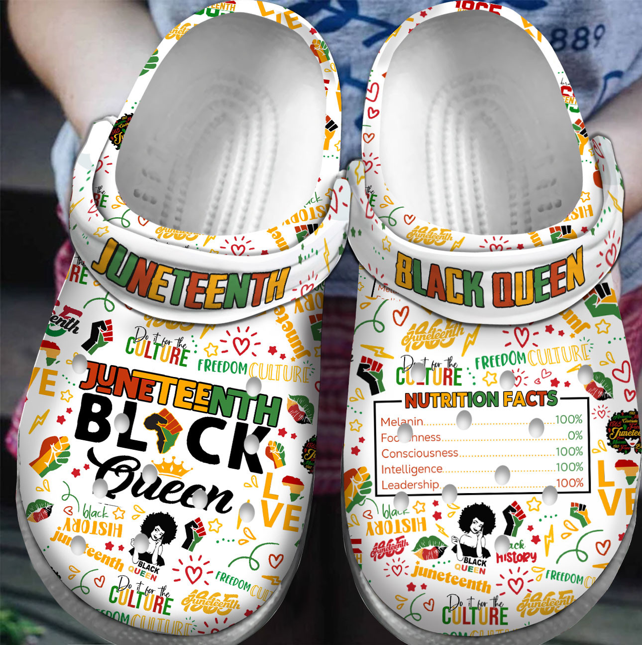 Footwearmerch Premium Juneteenth Crocs Crocband Clogs Shoes For Men Women and Kids