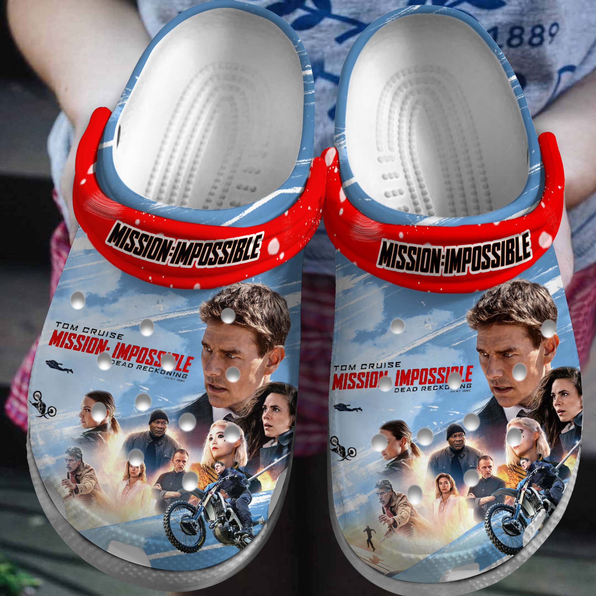 Footwearmerch Premium Mission Impossible Movie Crocs Crocband Clogs Shoes For Men Women and Kids