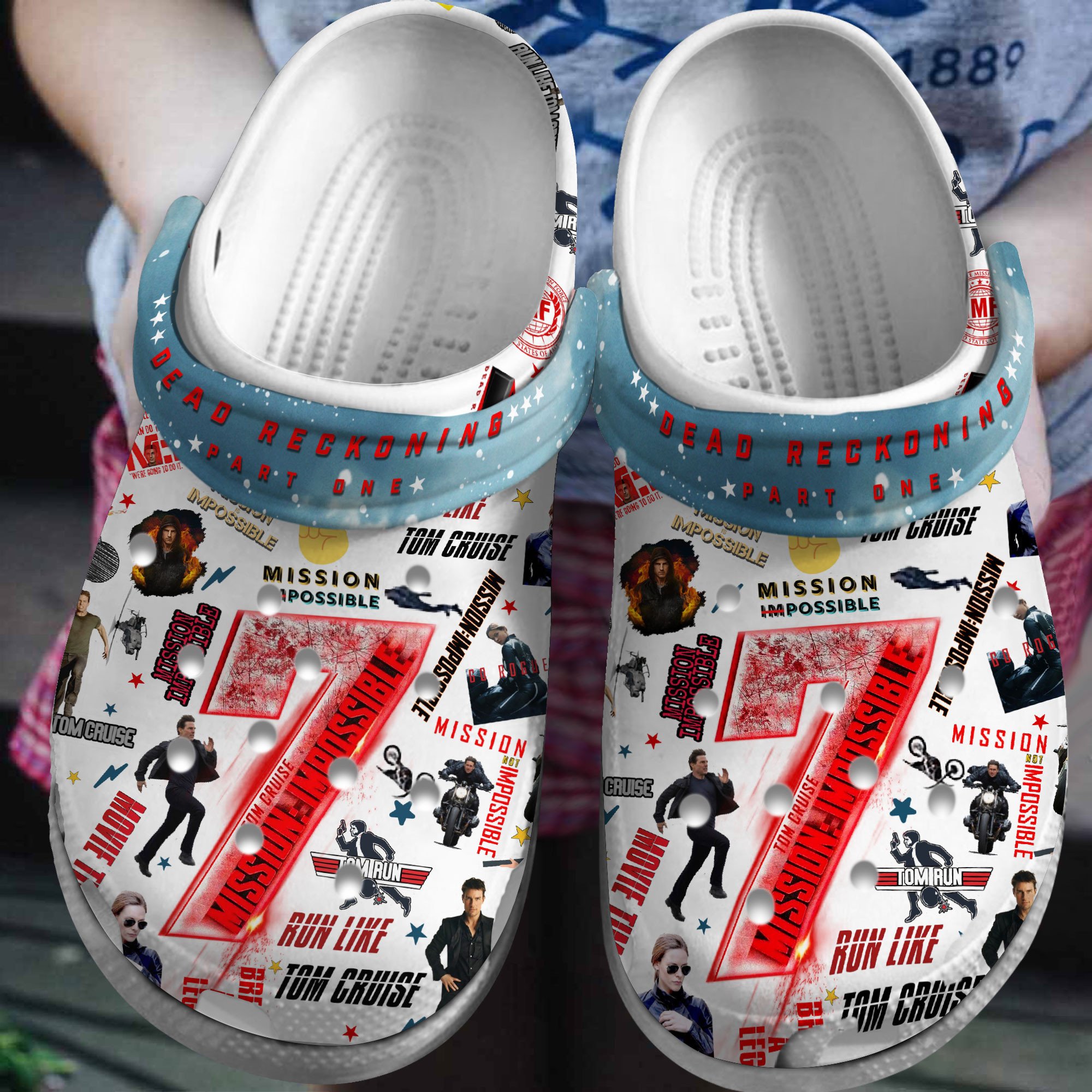 Footwearmerch Premium Mission Impossible Movie Crocs Crocband Clogs Shoes For Men Women and Kids