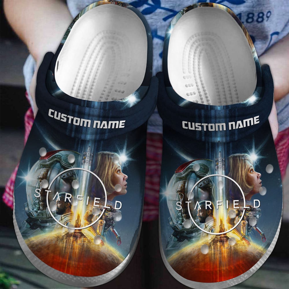 Footwearmerch Starfield Game Crocs Crocband Clogs Shoes Comfortable For Men Women and Kids