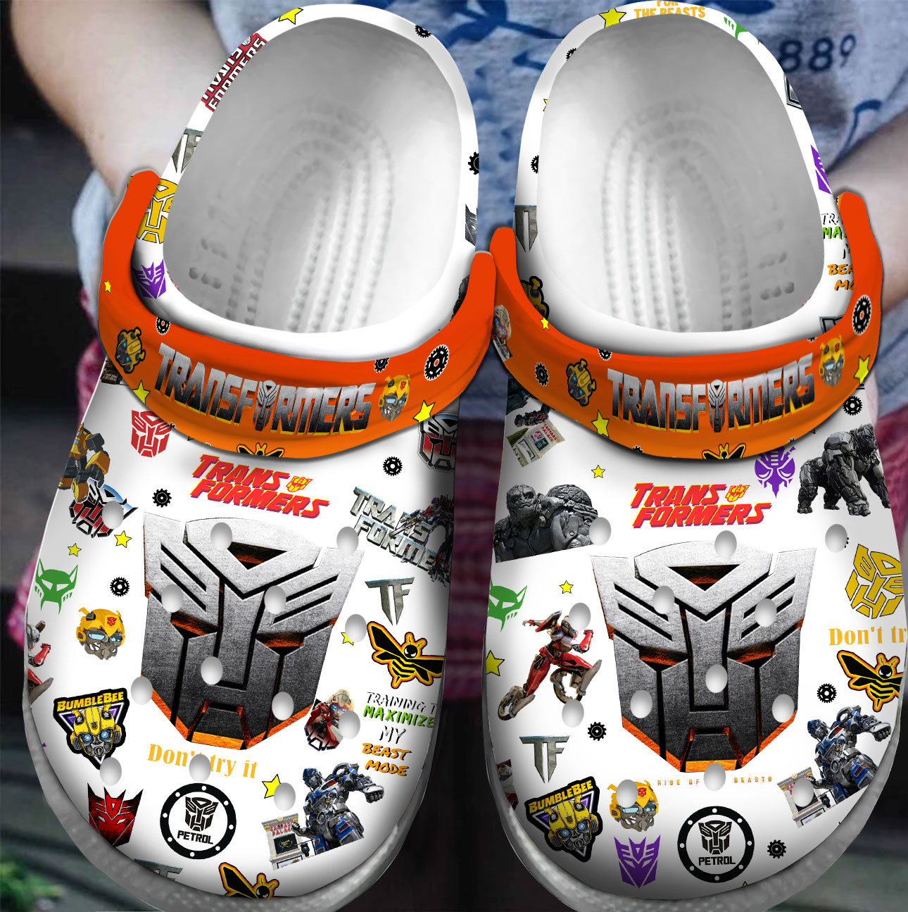 Footwearmerch Premium Transformers Movie Crocs Crocband Clogs Shoes For Men Women and Kids