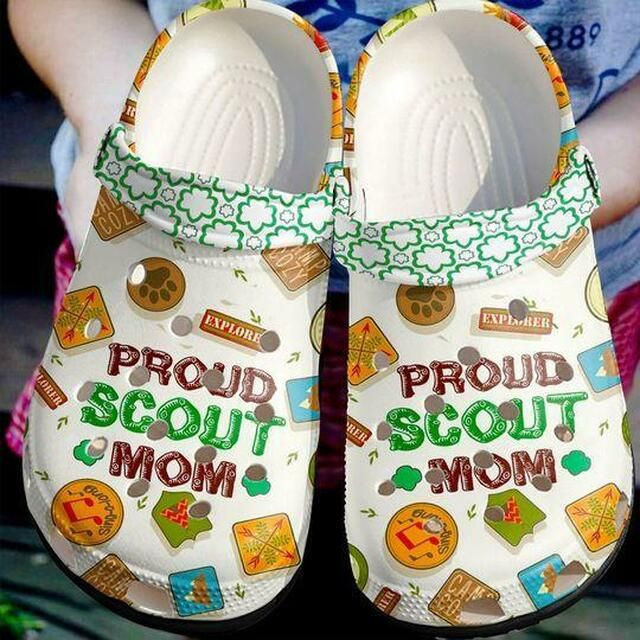 Footwearmerch Proud Scout Mom Musics Personalized Gift For Lover Rubber clog Shoes Comfy Footwear