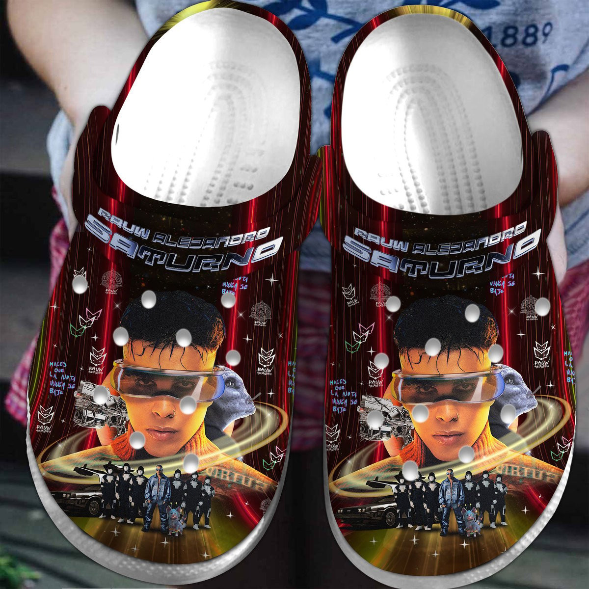 Footwearmerch Rauw Alejandro Music Crocs Crocband Clogs Shoes Comfortable For Men Women and Kids