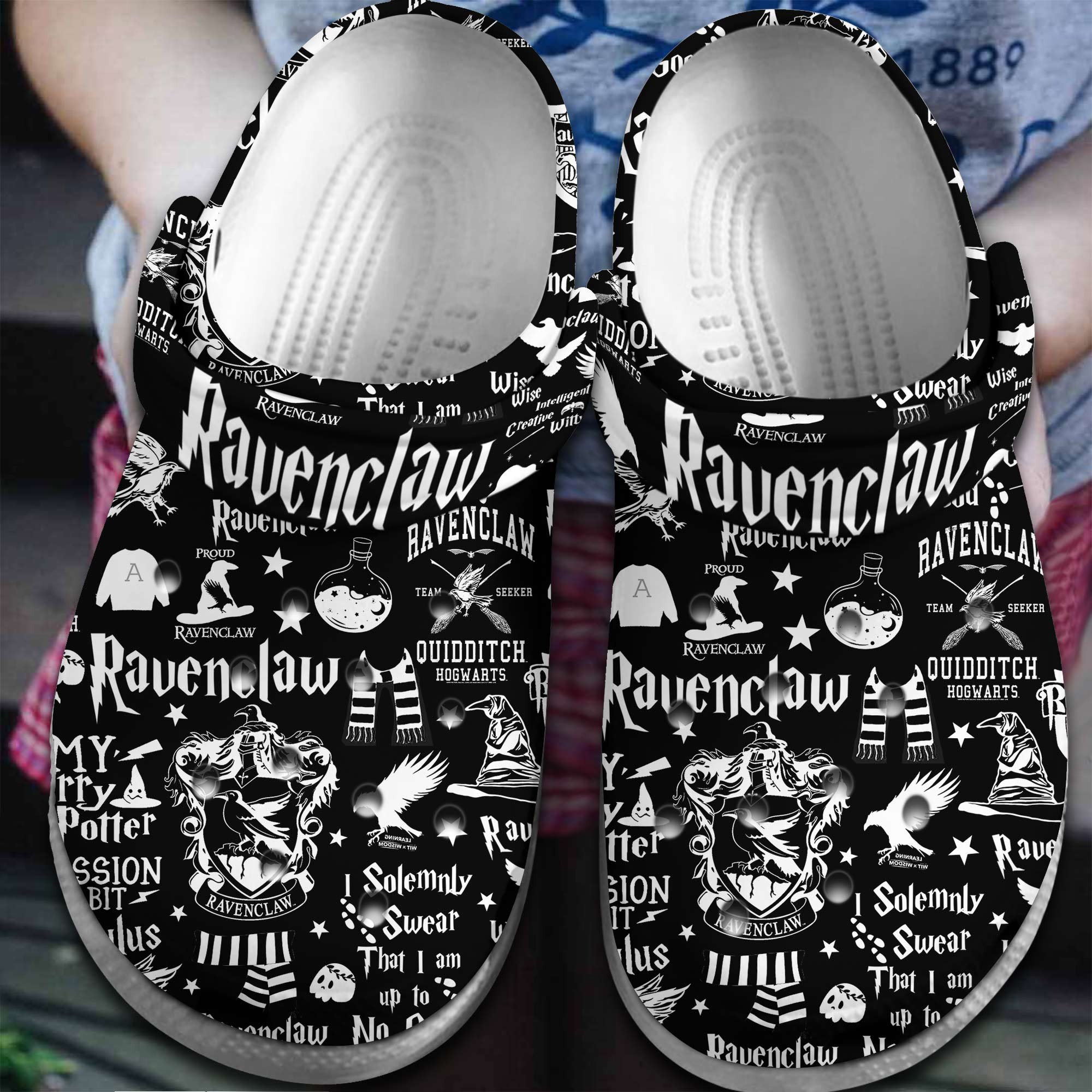 Footwearmerch ravenclaw Harry Potter Movie Crocs Crocband Clogs Shoes Comfortable For Men Women and Kids