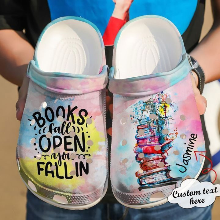 Footwearmerch Reading - Reading Personalized Books Fall Open Clog Shoes For Men And Women