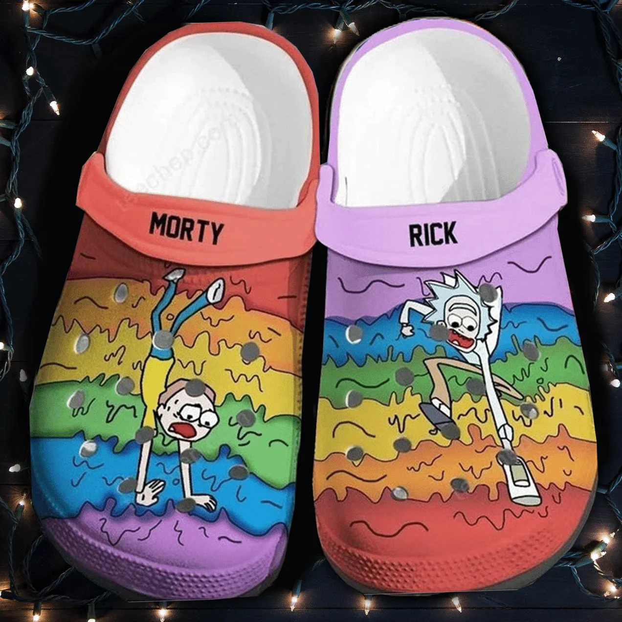 Footwearmerch Rick And Morty Comic Crocs Crocband Comfortable Clogs Shoes For Men Women