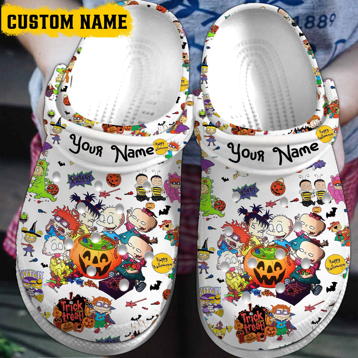Footwearmerch Rugrats TV Series Crocs Crocband Clogs Shoes Comfortable For Men Women and Kids