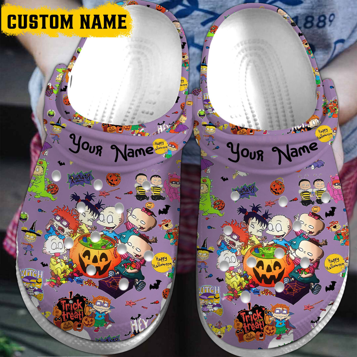 Footwearmerch Rugrats TV Series Crocs Crocband Clogs Shoes Comfortable For Men Women and Kids