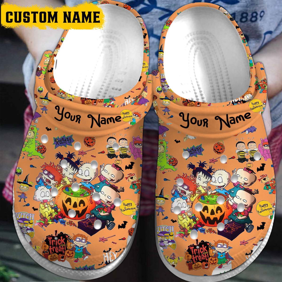 Footwearmerch Rugrats TV Series Crocs Crocband Clogs Shoes Comfortable For Men Women and Kids