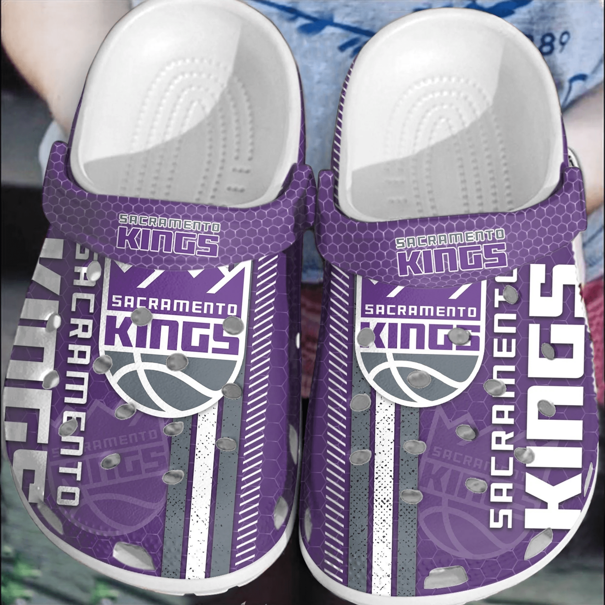 Footwearmerch Sacramento Kings Basketball Crocband Comfortable Crocs Clogs Shoes For Men Women