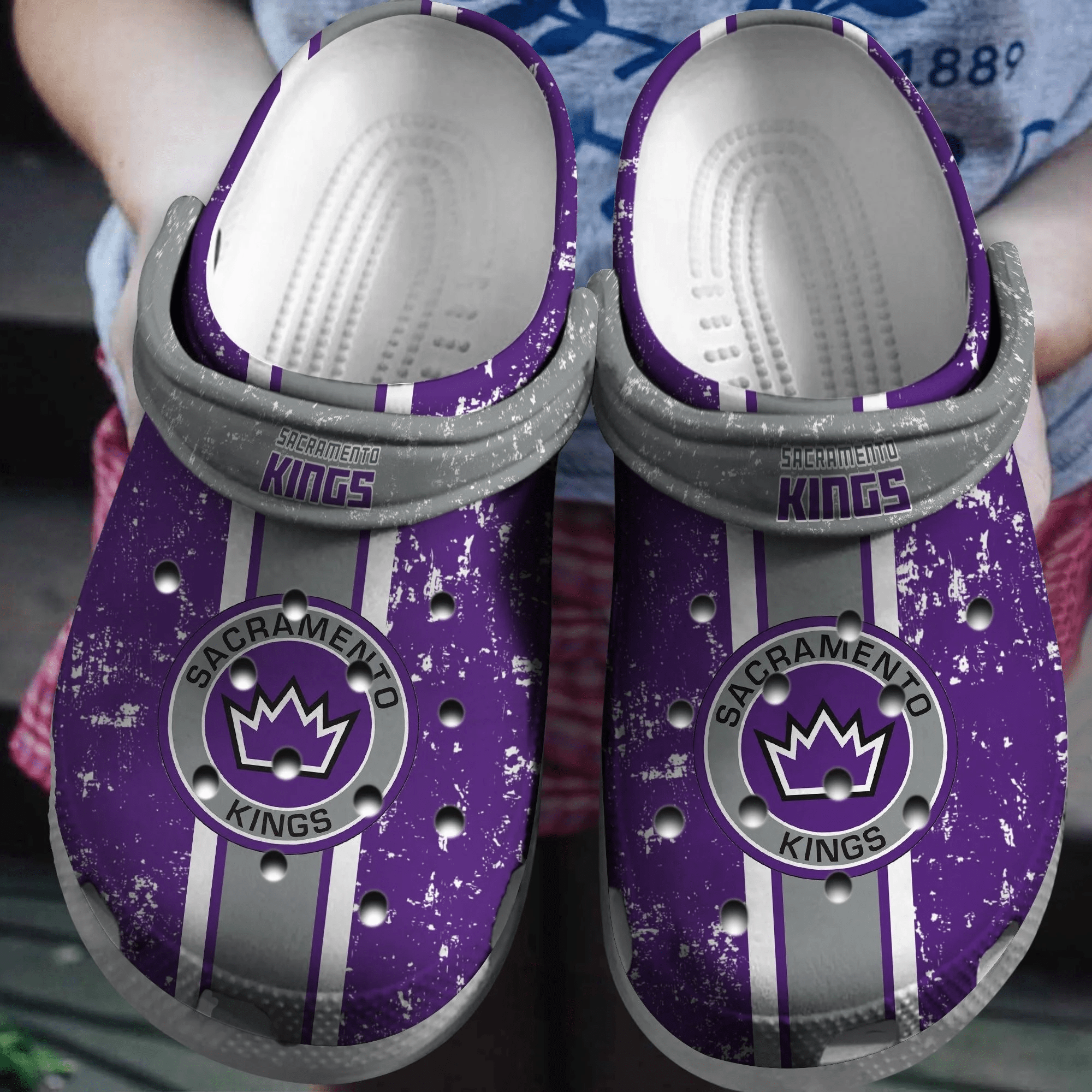 Footwearmerch Sacramento Kings Basketball Crocband Shoes Comfortable Clogs Crocs For Men Women