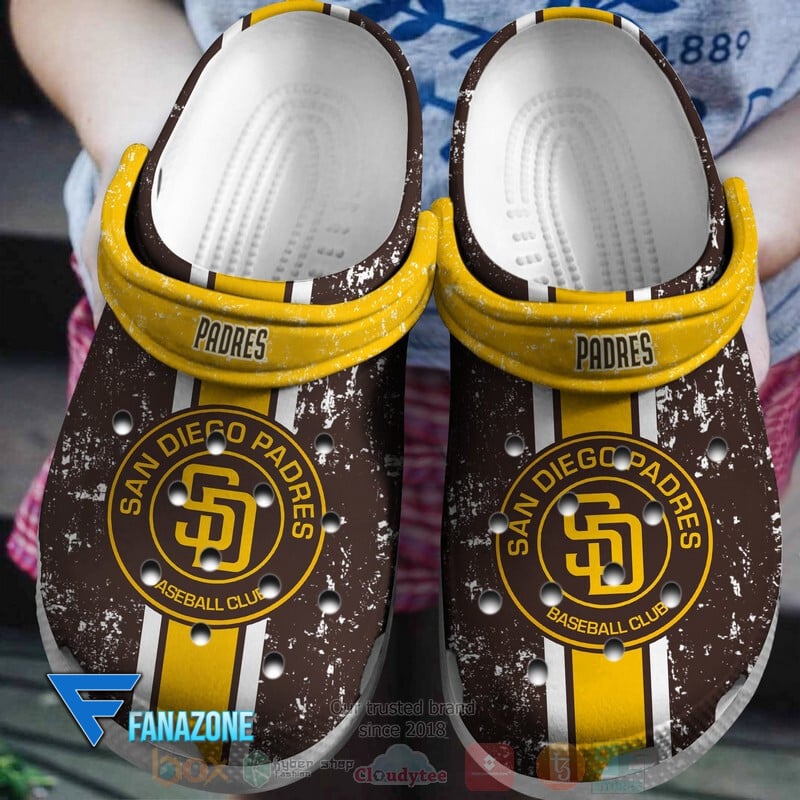 Footwearmerch San Diego Padres MLB Sport Crocs Clogs Crocband Shoes Comfortable For Men Women and Kids