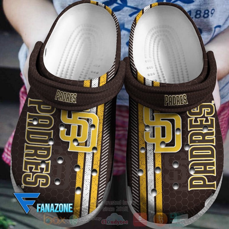 Footwearmerch San Diego Padres MLB Sport Crocs Clogs Crocband Shoes Comfortable For Men Women and Kids