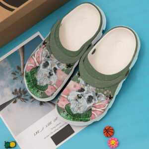 Footwearmerch Schnauzer Love Winter 102 Gift For Lover Rubber clog Shoes Comfy Footwear