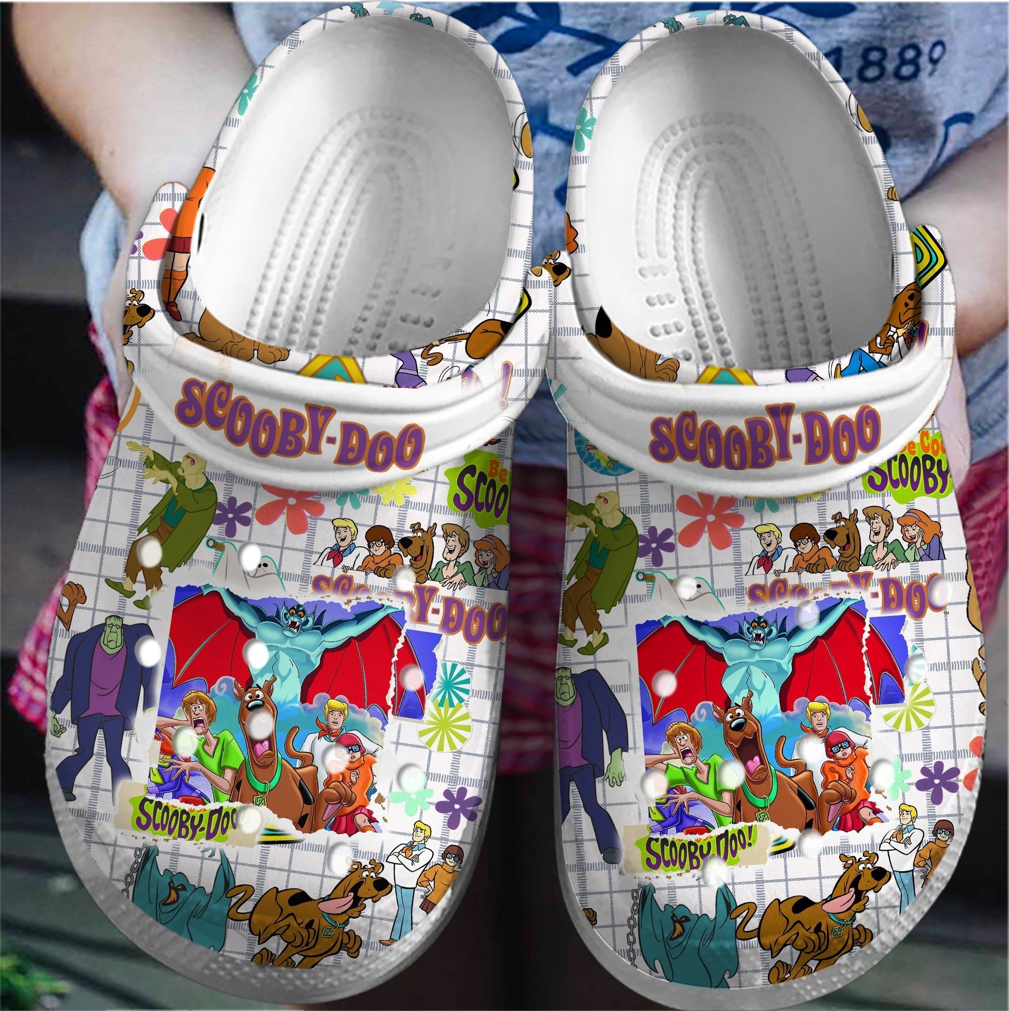 Footwearmerch Scooby Doo Cartoon Crocs Crocband Clogs Shoes Comfortable For Men Women and Kids
