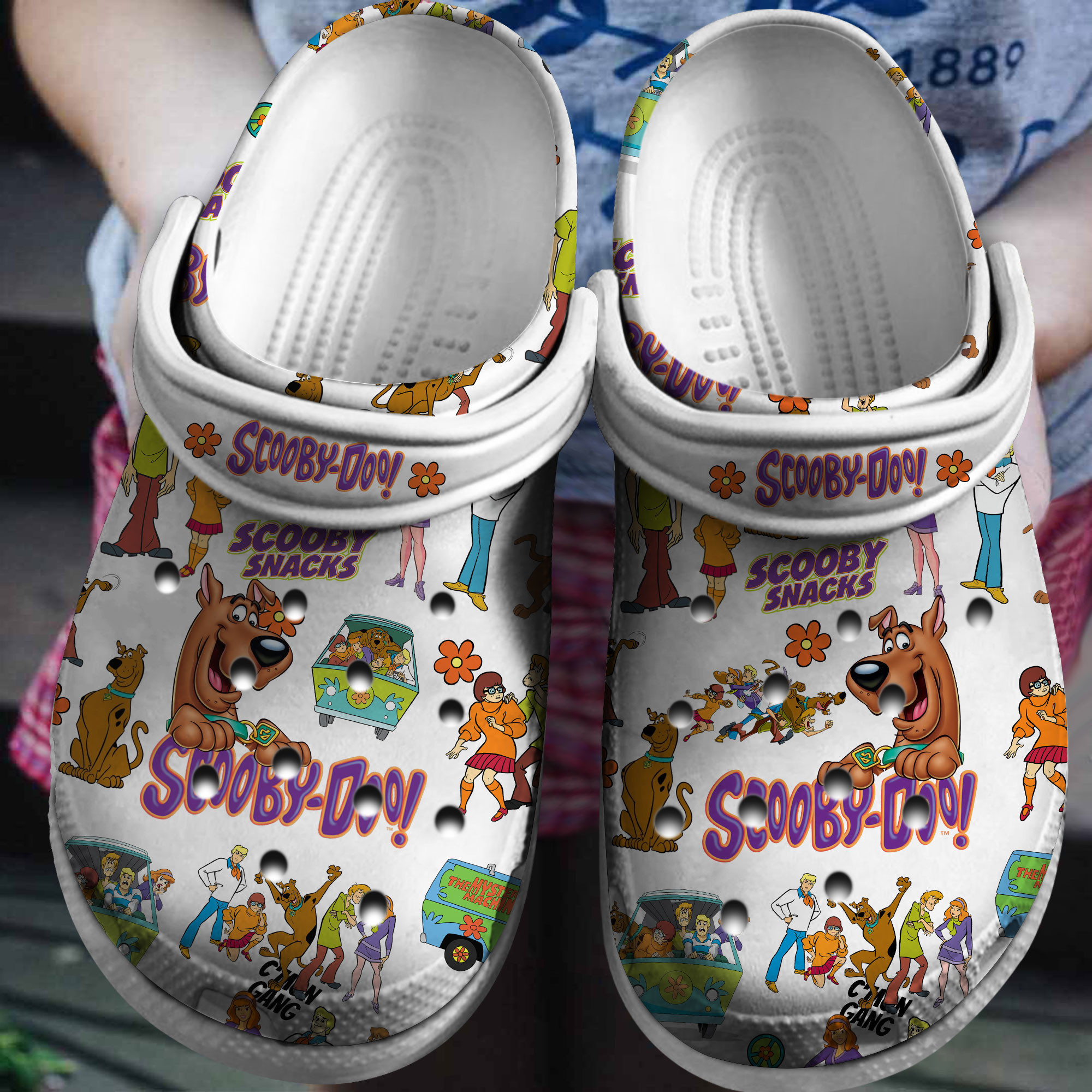 Footwearmerch Scooby Doo Cartoon Crocs Crocband Clogs Shoes Comfortable For Men Women and Kids
