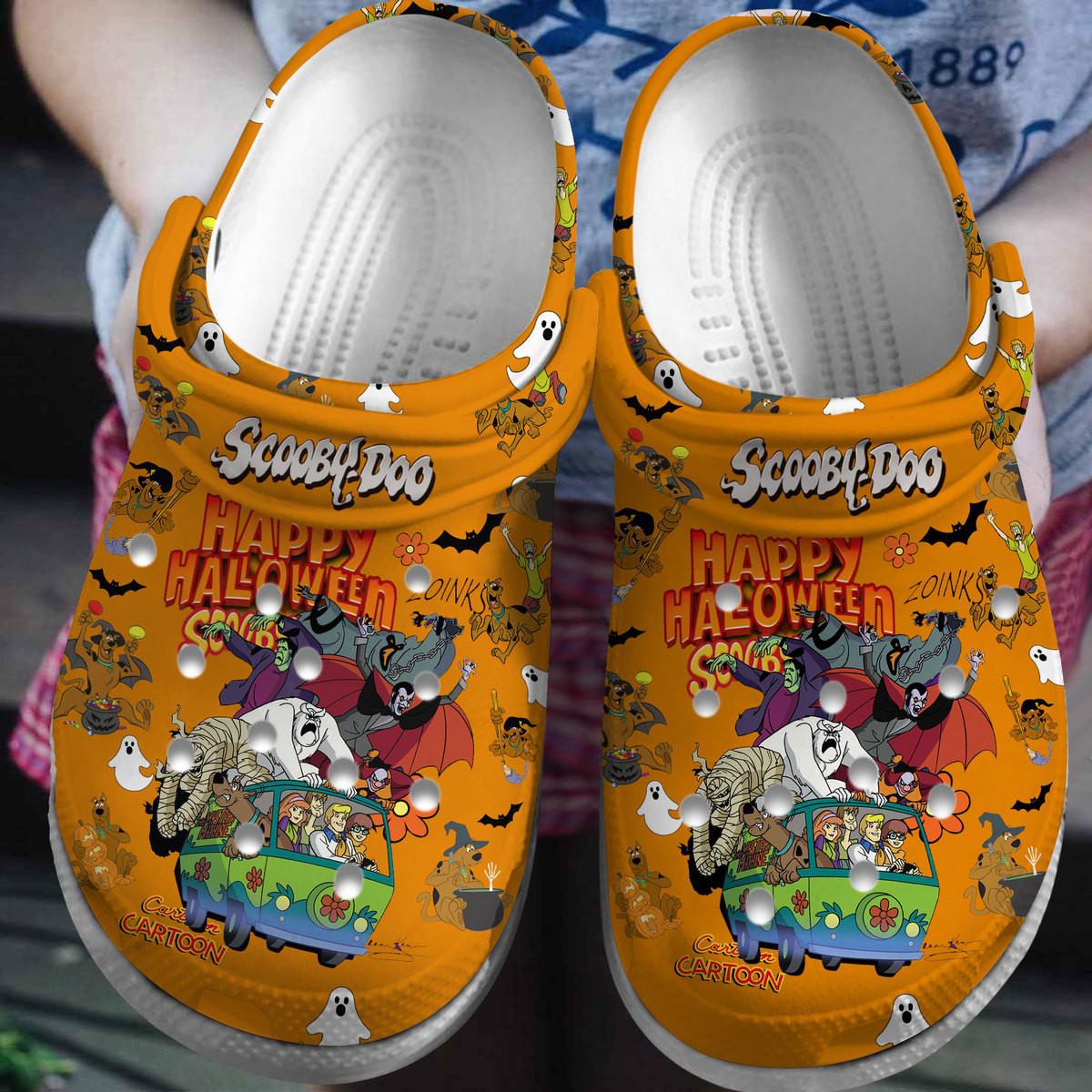 Footwearmerch Scooby Doo Cartoon Crocs Crocband Clogs Shoes Comfortable For Men Women and Kids